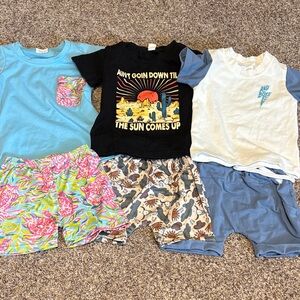 Boutique Toddler Sets - Black, Blue, and White